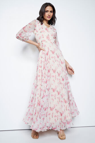 Breezy Brookside Maxi Dress, Cream, image 2